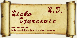 Miško Đurčević vizit kartica